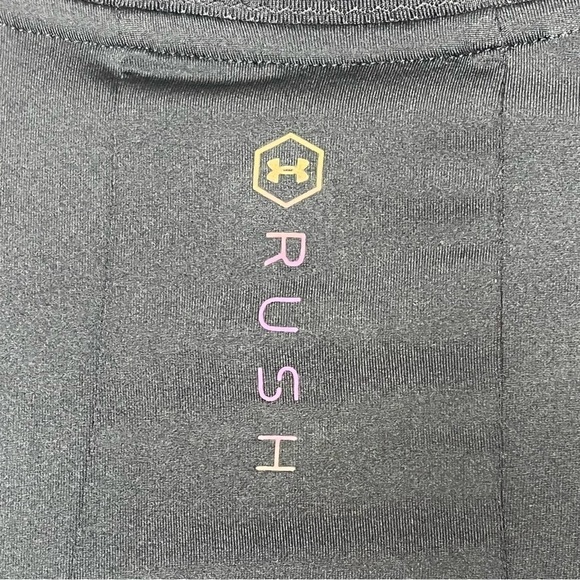 UNDER Armour Rush HeatGear Long Sleeve Top Thumbholes Celliant - Picture 7 of 9